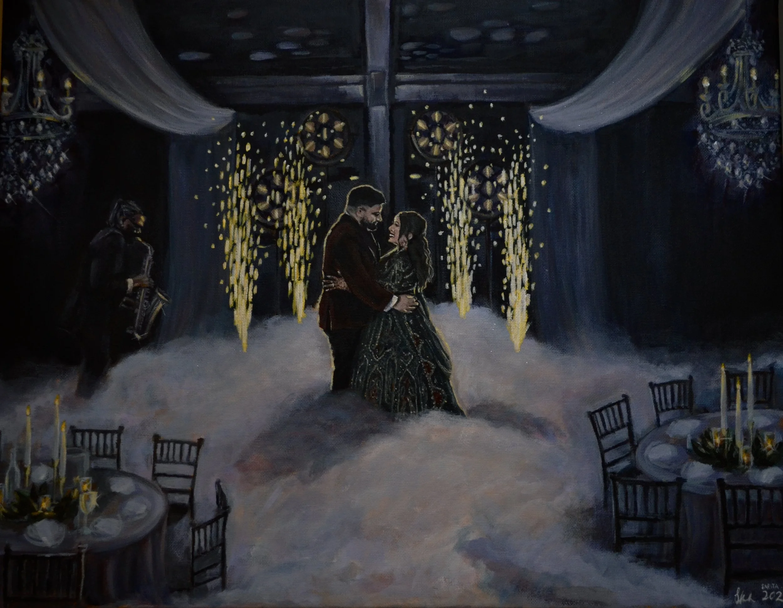 Sarita Maher Live Wedding Painter & Fine Artist — wedding entertainment in London (photo 2 of 8)