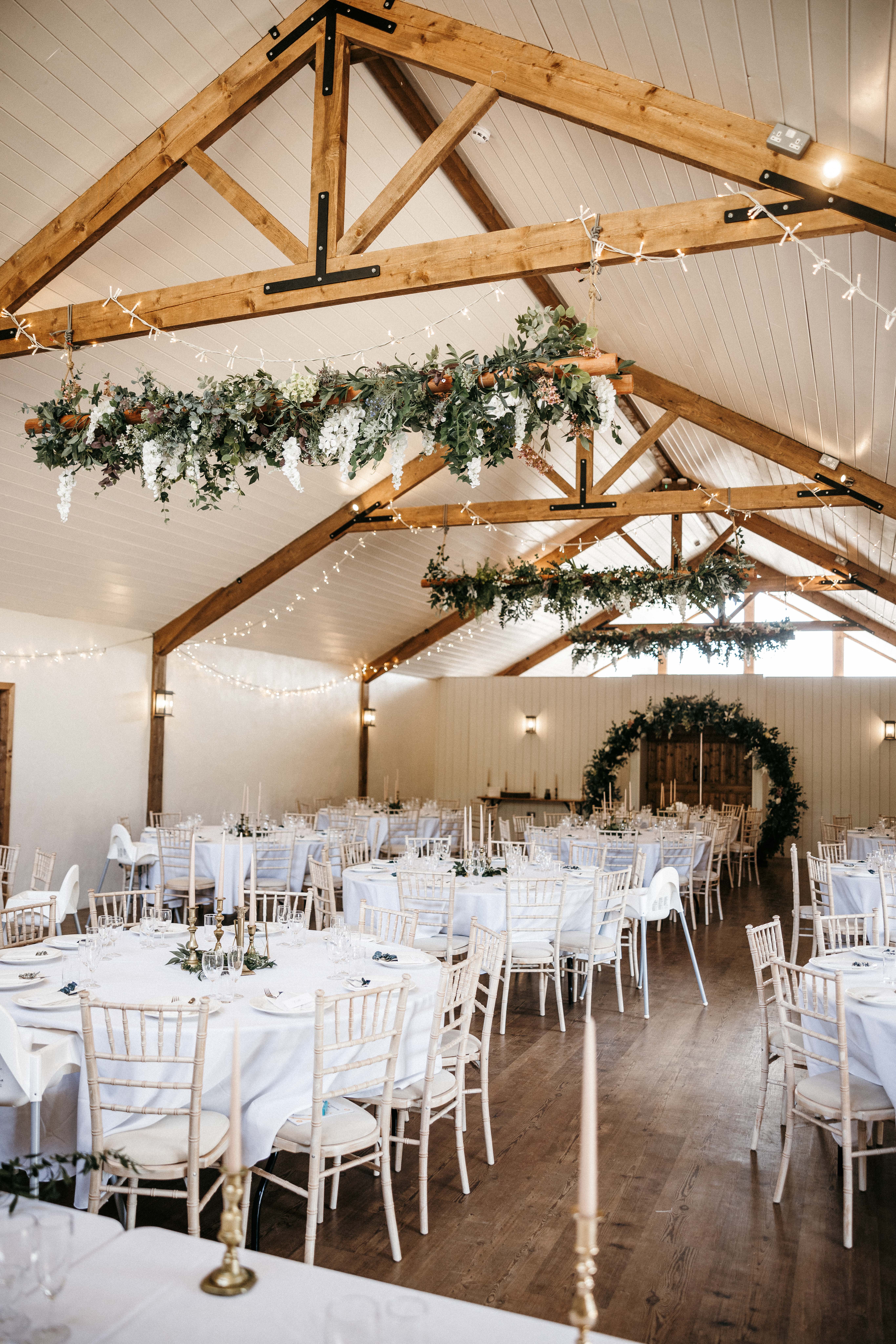 Our floral roof ladders give venues a real wow factor — MHC Events, Leaden Roding, Dunmow, Essex, essex