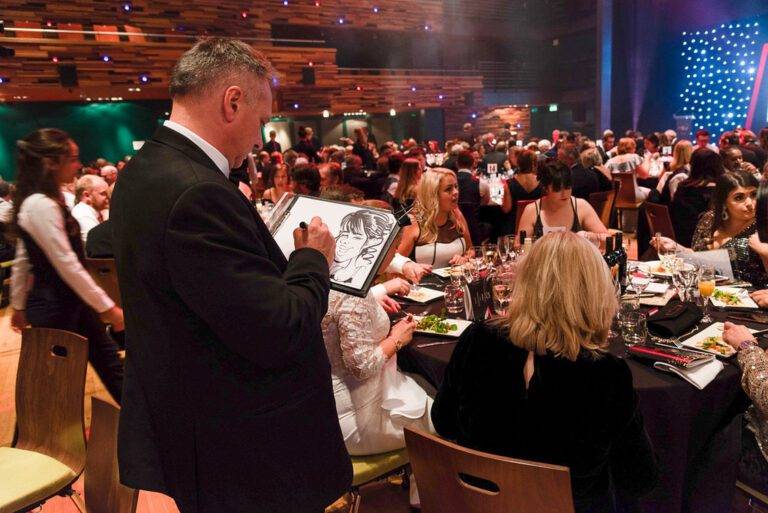 awards ceremony caricatures — Ivo the Caricaturist, London, city_of_london