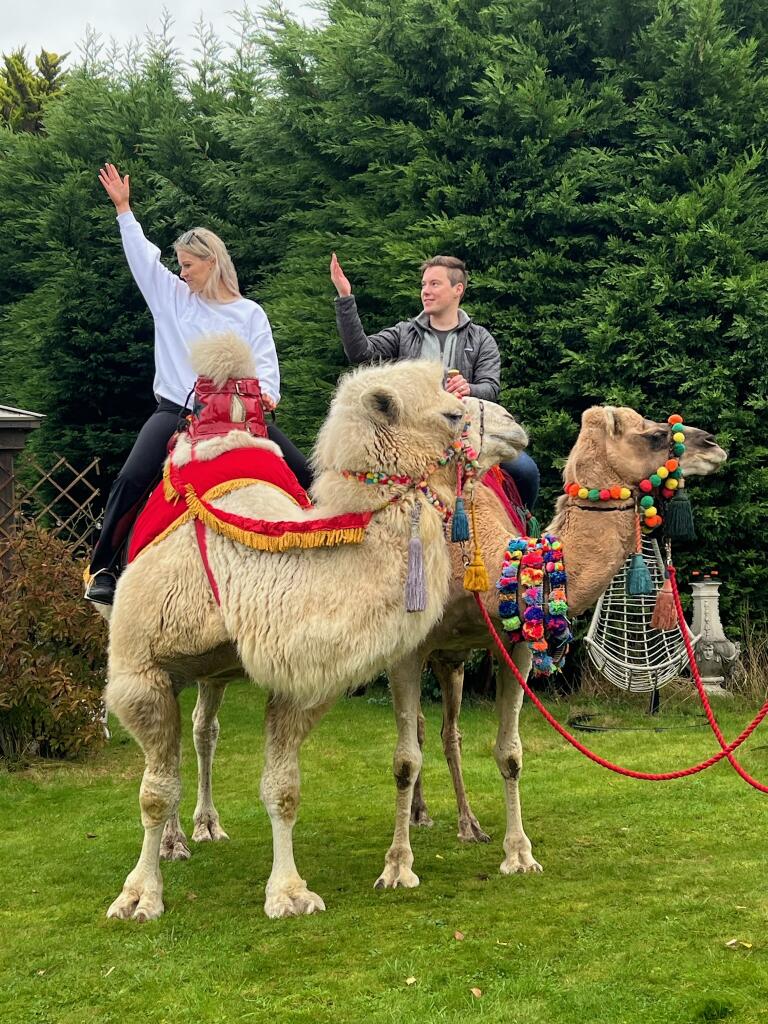 Fun times at after wedding do — Joseph's Amazing Camels Ltd, Idlicote
